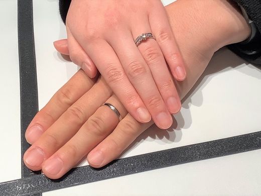 【福井店】一生に一度の素敵なリングを選ぶことができました。