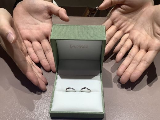 リング選びがとても楽しかったです。