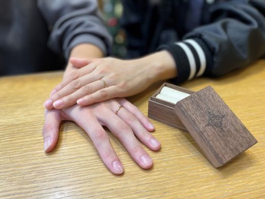 【なんばパークス店】自分たちにあったリングを見つけることができました