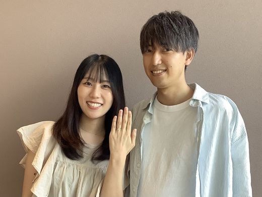 【福井店】楽しく指輪選びができました。