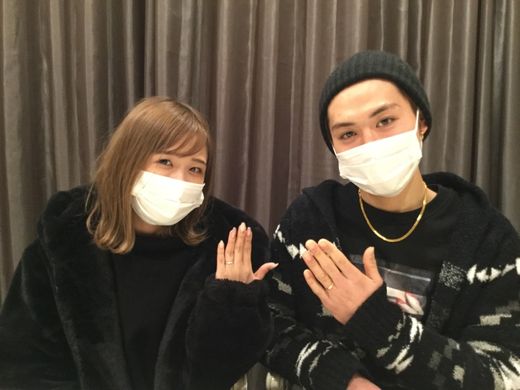 大満足の指輪を選べました！