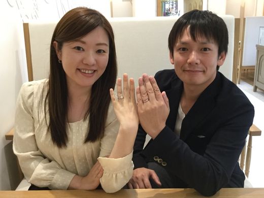 自分たちだけの唯一のリングが出来上がりました！