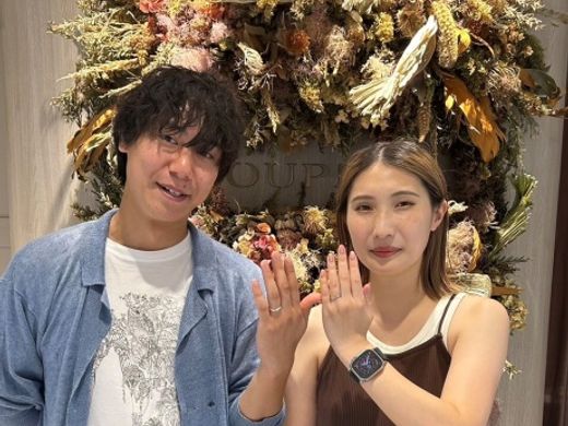 【ビジュピコ姫路店】親切に説明と案内してくださり、ステキなリングを選ぶことが出来ました