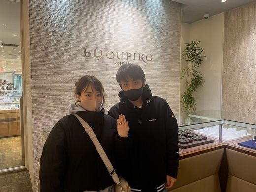 【なんばパークス店】素敵なリングが出来上がり、とても幸せです♡