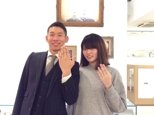 満足のいく仕上がりの指輪です！