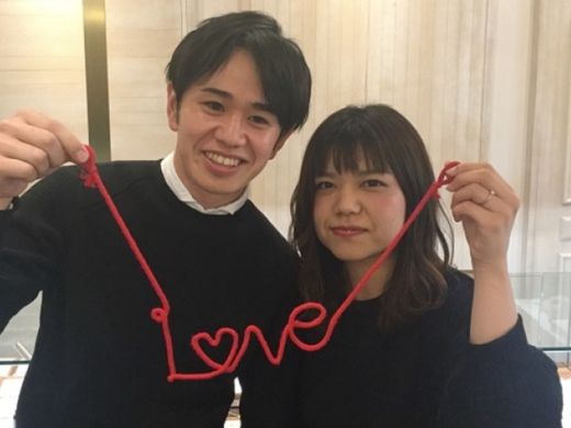 素敵なリングを選んで頂きました。
