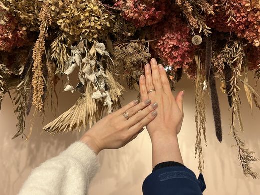 【鳥取店】出来上がった指輪もとてもすてきで大変満足です。