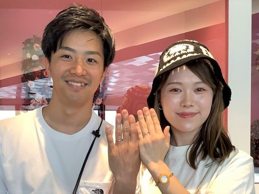 【福井店】2人とも納得するデザインに出会えてよかったです。