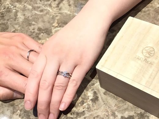 【長野店】2人らしい指輪を選ぶことができました。