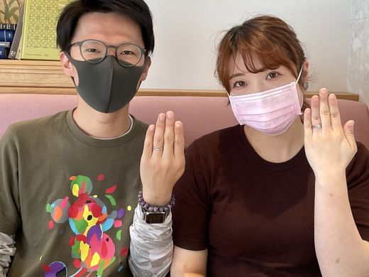 【松本店】ビジュピコさんの素敵な指輪に見合う夫婦を目指します♡
