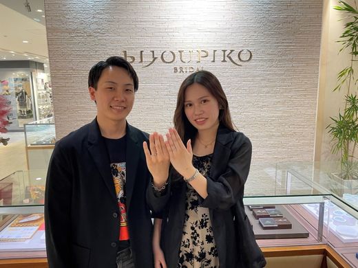 【なんばパークス店】素敵なリングに出会えて良かったです。
