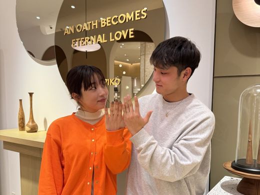 お気に入りの指輪に出会うことが出来ました！