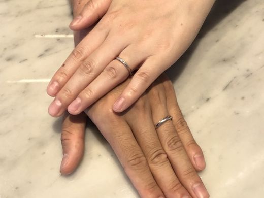 【松本店】可愛いピンクダイヤモンドの結婚指輪に出会えてよかったです♡