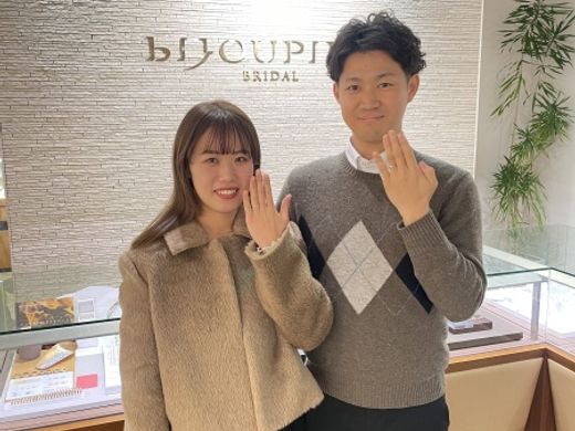 【なんばパークス店】お気に入りのリングを見つけることができました