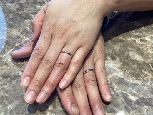 【長野店】楽しく素敵な結婚指輪を見つけることができました。