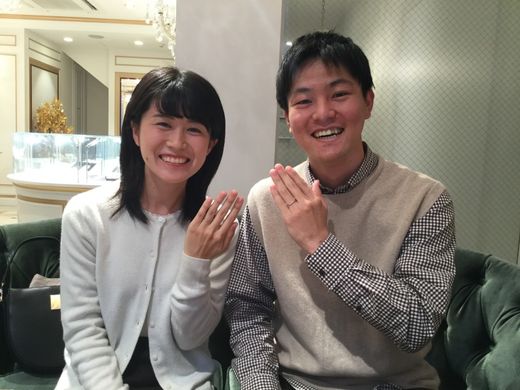 とても楽しんでリングを選ぶ事が出来ました。