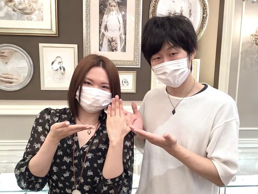 【金沢店】素敵な婚約指輪と出会うことができました。