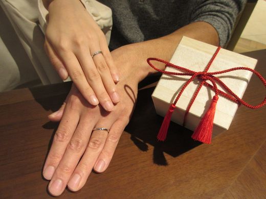 【鹿児島店】お気に入りのデザインの指輪を見つけられました☆