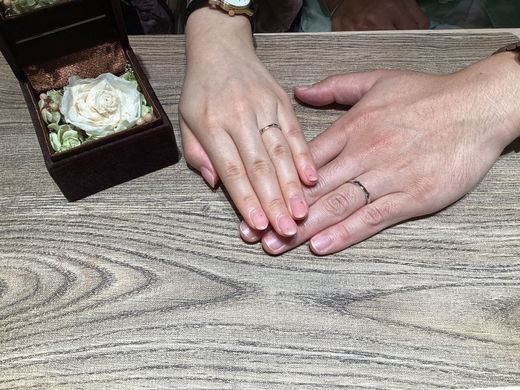 【宮崎店】2人が一番しっくり来た指輪