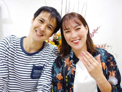 「ダイヤの価値を教わって、ふたりで一緒に選べる喜び」