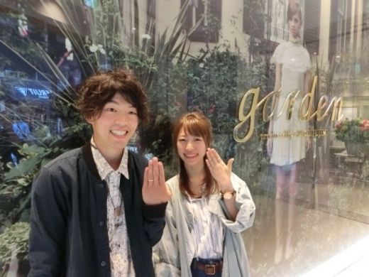 気に入った指輪を見つける事ができてよかったです。