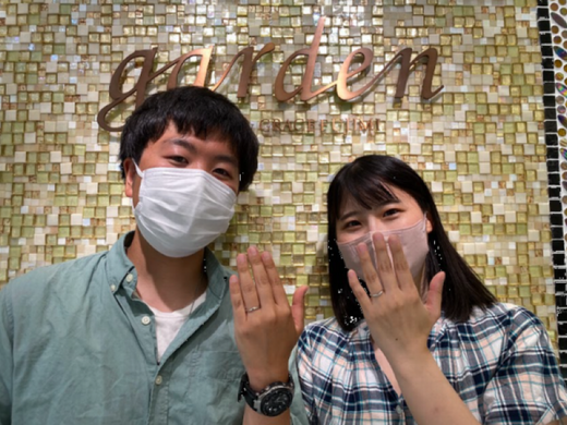 大阪府東大阪市｜SWEET BLUE DIAMONDOの結婚指輪をご成約頂きました