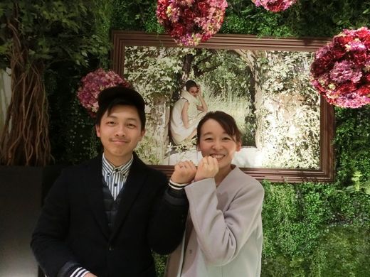 2人とも満足のいく指輪を選ぶことができました