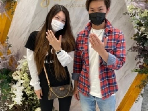 京都市伏見区｜フィッシャーの結婚指輪をご成約いただきました