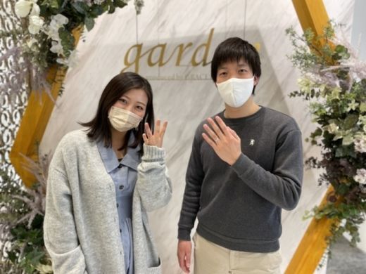 京都府向日市 鍛造法フィッシャーの結婚指輪をご成約頂きました