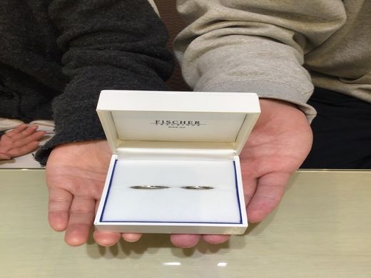 大阪市　FISCHERの結婚指輪をご成約いただきました
