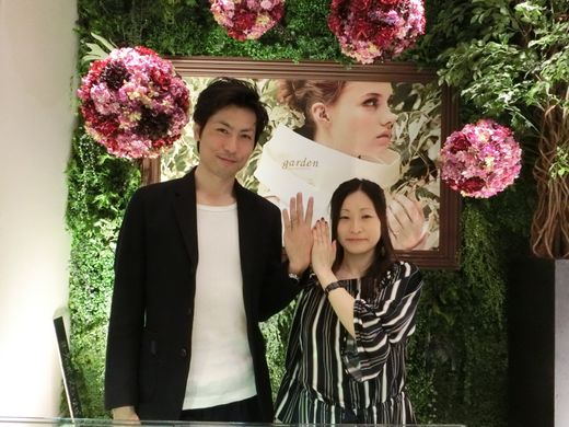 2人の納得できる指輪選びにつき合って頂けてよかったです