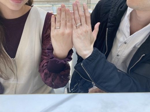 京都市下京区｜Pt999の良い品質で鍛造の強度をもつ「パイロットブライダル」の結婚指輪をご成約頂きました