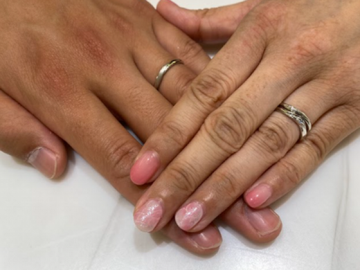 神戸市中央区｜SWEET BLUE DIAMONDの婚約指輪とAimeroirの結婚指輪をご成約頂きました