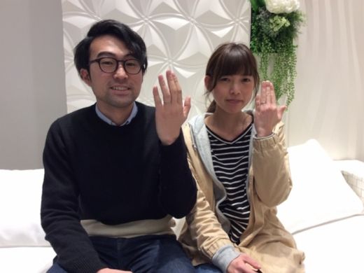 結婚指輪の種類がとても多かった！