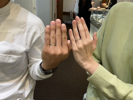 大阪市平野区　ROSETTE/SPとHoneyBの結婚指輪をご成約頂きました