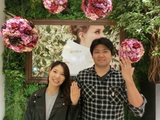 似合う指輪があってほっとしました。