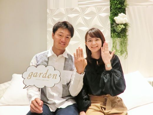 ダイヤがとてもきれい。