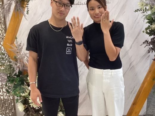 京都市四条 手作り指輪を作成頂きました