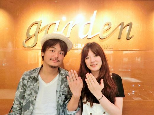 指輪の種類が沢山有りましたが、1つ1つ丁寧に見せて頂き、最終的に納得出来るまで付き合って頂きました。