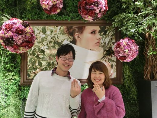 一目惚れした指輪を彼にプレゼントしてもらいまいした