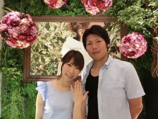 たくさんの種類の中から自分の好みに合う指輪が見つかって嬉しいです♪