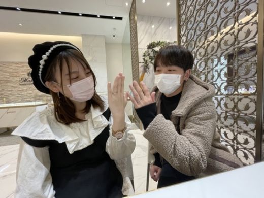滋賀県愛知郡愛荘町 鍛造製法フィッシャーの結婚指輪をご成約頂きました