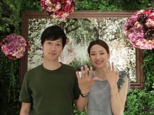 指輪の仕上がりも大満足です♪