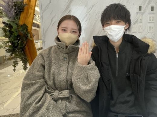 滋賀県大津市 バウムの婚約指輪・アイデアルダイヤモンドをご成約いただきました