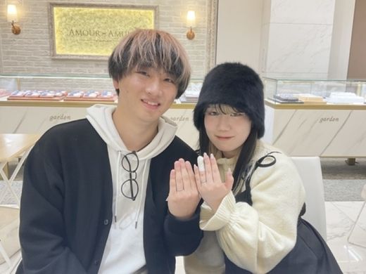 京都市伏見区｜ラプンツェルとFISCHER（フィッシャー）の結婚指輪をご成約いただきました