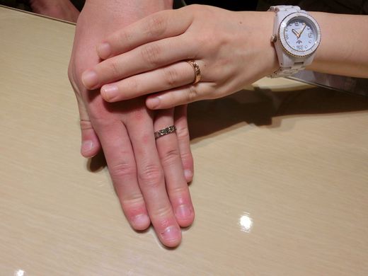 お気に入りのリングを見つけることができました