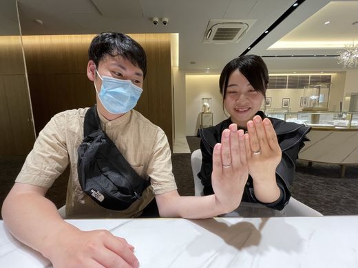 奈良県奈良市 星の砂ブライダルの結婚指輪をご成約いただきました