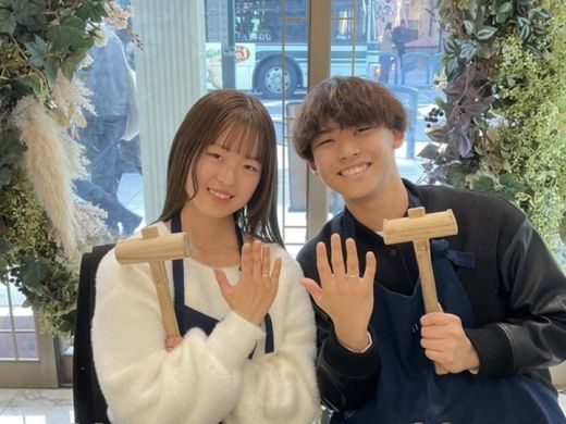 京都府・大阪府｜手作りペアリングをご作成いただきました