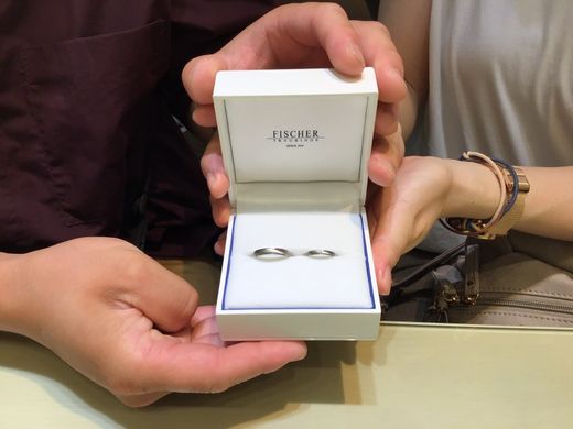 姫路市 草津市 FISCHER（フィッシャー）の結婚指輪をご成約いただきました