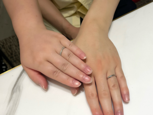 京都市右京区｜アフターサービスにこだわってクワンドゥマリアージュの結婚指輪をご成約